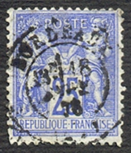 Timbre oblitere type - timbre,
