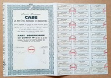 Dépt 18 & Paris II ème - Vierzon - Très Célèbre Ste Des Tracteurs CASE de 1961