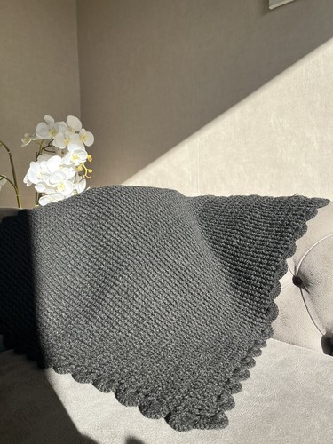 Couverture plaid fait main - fait,