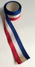 Ruban tricolore BLEU BLANC ROUGE 40mm  Rouleau pour médailles
