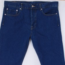 Hommes Levi's 501 Regular Straight Bleu Jeans W36 L34