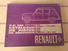 catalogue de pièces de rechange PR728 Renault 4