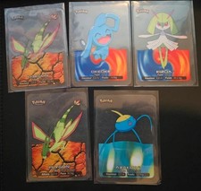 lot de 5 lamincards pokemon