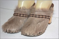 VIRO SABOTS VINTAGE  Handmade by Rovisport France Bois et chèvre T 38 TBE