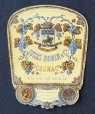 Ancienne étiquette COGNAC JULES ROBIN & Co varianteold label