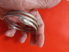 Bracelet jonc ethnique serpent.