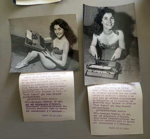 Ancienne photo presse miss - de,