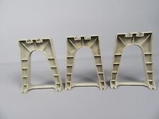 B194 Vintage Lionel USA Lot 3 Tréteaux pour Pont Gris H 10.2 cm Gauge Zéro 1:43