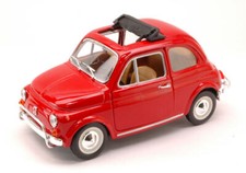 Miniature voiture auto 1:24 Burago Fiat 500L 500 L Modélisme Rouge ancienne