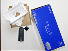 PS2 Playstation Sony année 2001, boite bleue vide avec telecommande, cales PSE