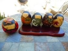kokeshi doll set, four seasons