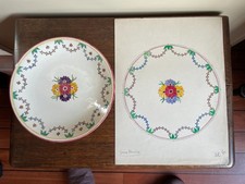 huile sur assiette J.B Maurice