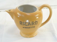 Pichet RICARD anisette rond en grés  Bistrot publicitaire