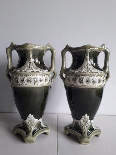 Vases parure cheminee - 2,