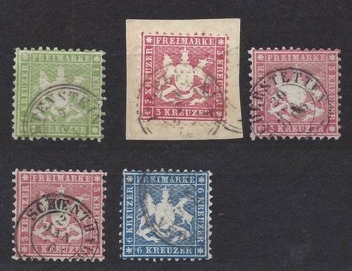 Wurtemberg lot timbres propres