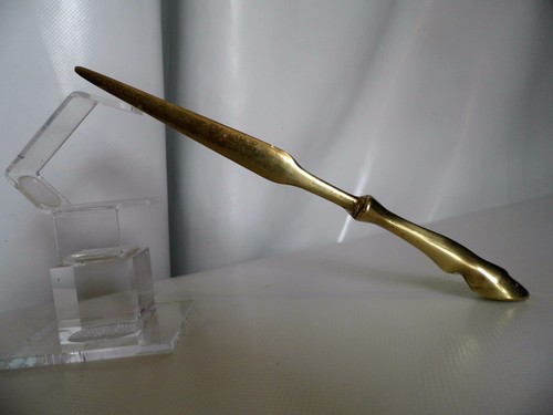 Coupe papier bronze dorée - bronze,