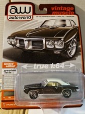 1/64 1969 PONTIAC FIREBIRD EXPRESSO MARRON TOIT POLY/BLANC AW64402A-6