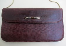 SAC OU POCHETTE CUIR BORDEAUX