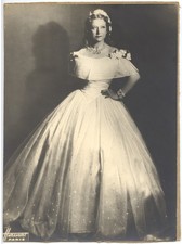Harcourt Paris, Robe de marriage, +/- 1950,  1 photo originale vintage