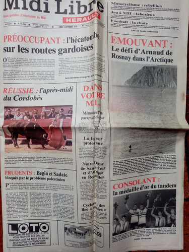 Midi libre lundi 3 septembre - midi,