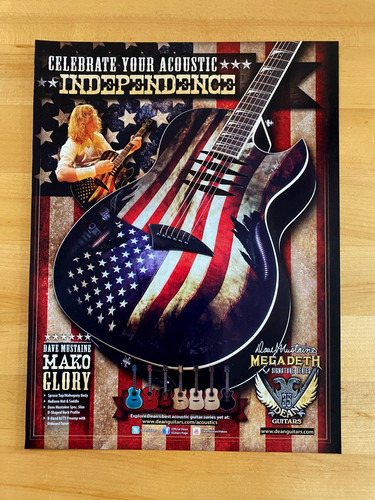 2012 print dean guitars - 2012, ad