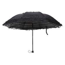  Parapluie Portable Vintage En Dentelle Parapluies Résistant Au Vent