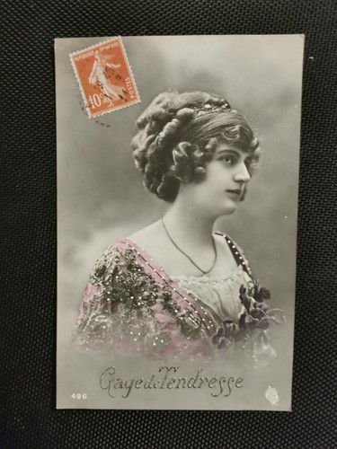 Cpa gage tendresse jeune - de,