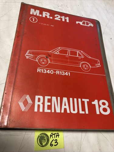 Renault r18 manuel - renault, 18