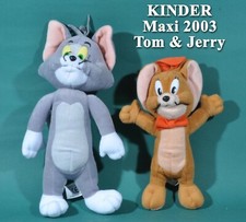 Kinder Maxi Italie 2003, 2 peluches Tom & Jerry