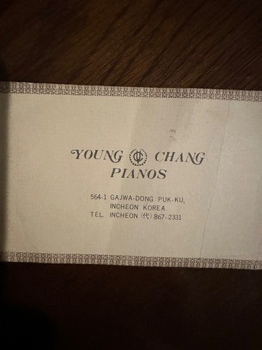 Young chang piano - young,