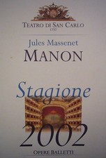 [LIVRET] JULES MASSENET MANON