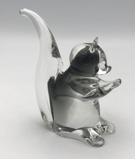 Sculpture Figurine ÉCUREUIL En VERRE Soufflé De Murano 13 Cm