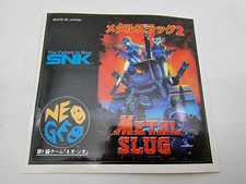 Autocollant Metal Slug 2 Japon Version Neo geo aes Nouveau
