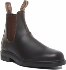 Blundstone 062 Bottes Chelsea En Cuir Pour Hommes Marron Foncé Taille UK 7 - 12