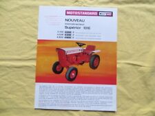 MOTOSTANDARD - microtracteur Supérior 1016 - feuillet publicitaire - 1967