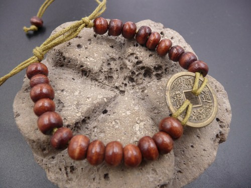 Bracelet feng shui marron - , en