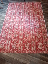 Coupon Tissu Editeur '' Sienne'' Essef Coton Style Indienne XVIIIe 210 x 145 cm 