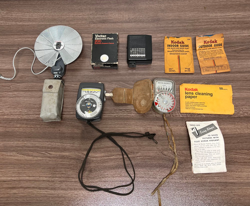 Vintage camera accessories - vintage,