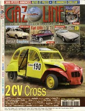 GAZOLINE n°153 02/2009 RENAULT DAUPHINE FIAT 100 BITTER CD 2CV CROSS
