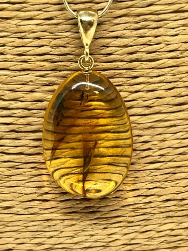 Pendentif ambre avec cadeau - ambre,