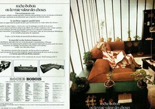 Publicité Advertising  820 1975  meubles Roche-Bobois (2p)  vraie valeur choses