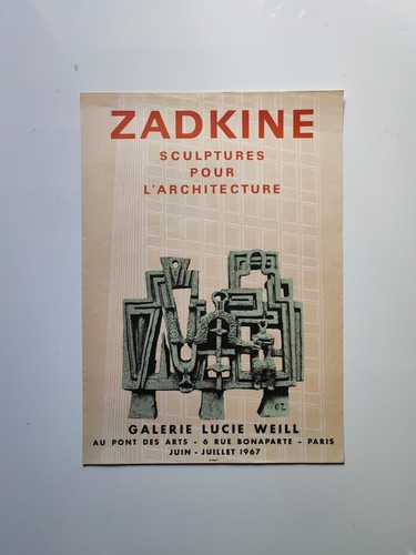 Zadkine affiche exposition - affiche,