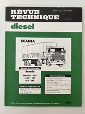 Revue Technique Diesel - Camion SCANIA Modèles 4x2 L LB 141 et R T 142 - RTD