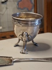 Rare Coquetier XIXeme En Argent Massif Minerve Cuillère Puiforcat Louis Mugnier 