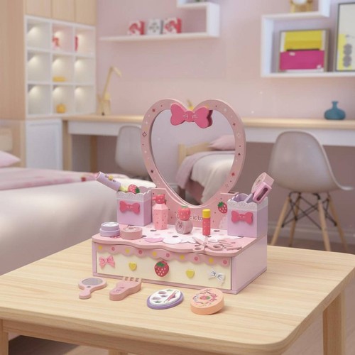 Coiffeuse bois lapin jeu - lapin,