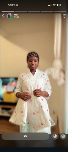 Robe femme dentelle blanc/rose