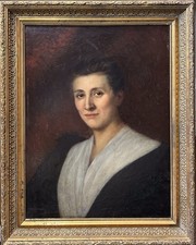 Original Antique Oil Canvas