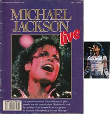 Michael Jackson LIVE HORS-SERIE French FR Magazine Poster 1988