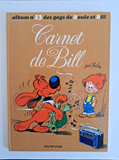 boule et  bill N.13 carnet de