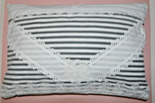 Housse Coussin rectangulaire style "chaby chic" 57 X 39 CM fait main n°5